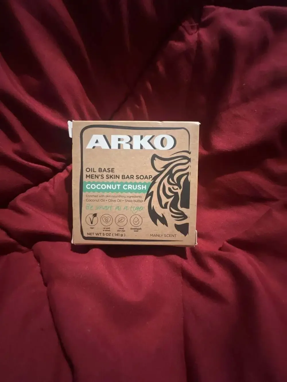 Arko Oil Base Men's Skin Bar Soap Coconut Crush 5 oz